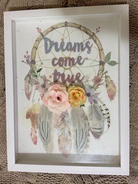 Catherine Malandrino “Dreams Come True” Dreamcatcher Framed Wall Art